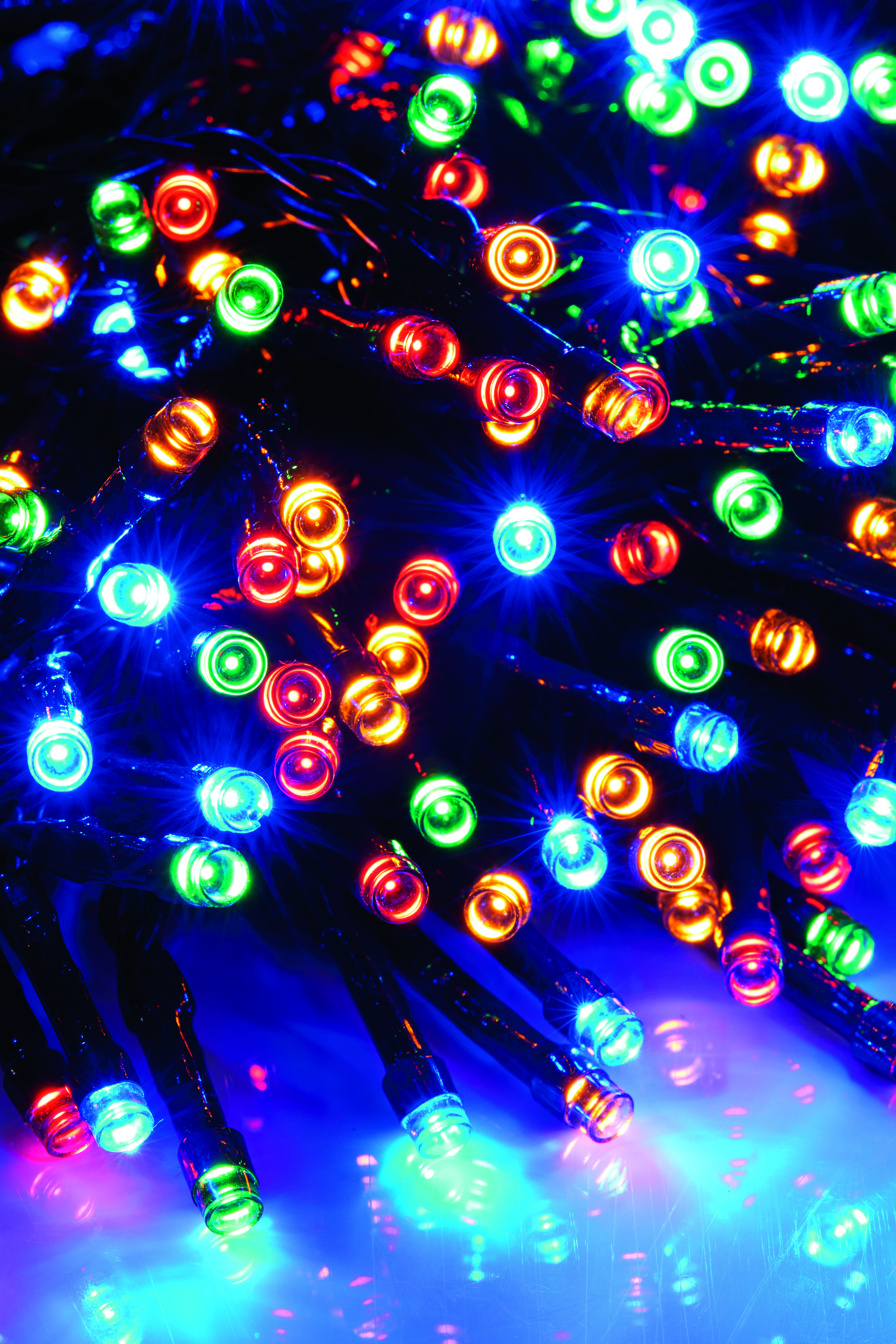 Solar 200 LED Multi-Coloured String Lights