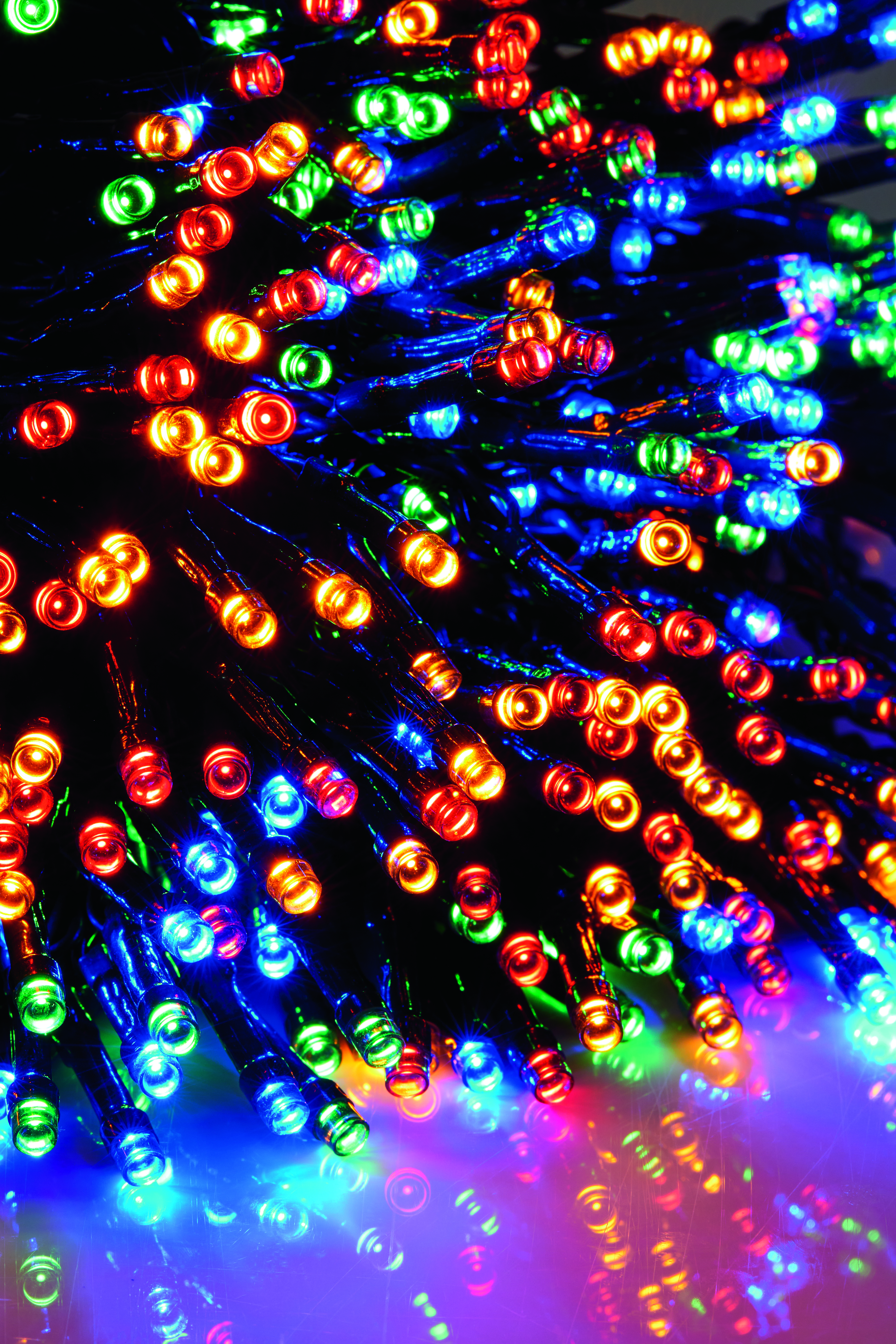 Solar 500 LED Multi-Coloured String Lights