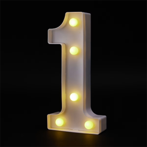 Light Up Number 1
