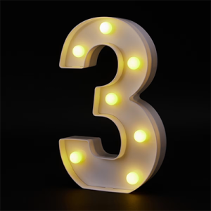 Light Up Number 3